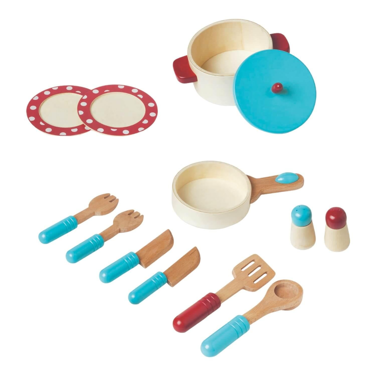 Accesorios Cocina Juguete De Madera 13 Piezas Gamepower Multicolor Tamaño Único
