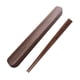 thumbnail image 4 of Vajilla Portátil Para Viajes Al Aire Libre, Palillos De Madera Maciza De Nogal Con Estuche, 4 of 5