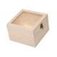 thumbnail image 1 of Caja De Almacenamiento De Madera, Manualidad Para Regalo Artesanal, Caja De Recuerdo Para Regalo De Dama De Honor, Decoración, Tapa De Cristal, 18x18x12cm, 1 of 5