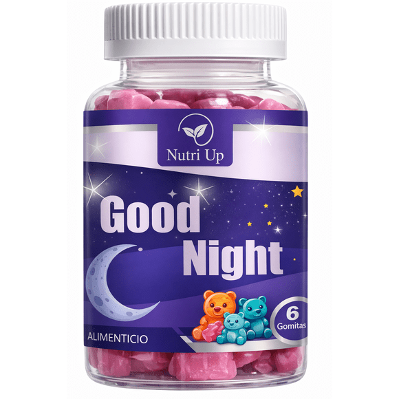 Nutri Up Good Night Melatonin Free: L-triptófano + L-teanina Berries