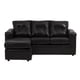 thumbnail image 2 of Seccional Emanuel Cuero Sintetico Pu Negro, 2 of 8