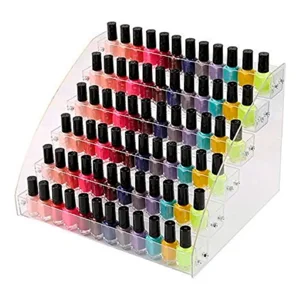 Linastore - Estante Organizador De Esmaltes 6 Piso Para 48 Pcs Acrilico