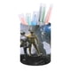 thumbnail image 1 of Power Rangers-theme Cylinder Pen Holder Pencil Organizer with Flannel Lining PVC Leather Material Cardboard Base for study work 10*8CM, 1 of 6