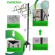 thumbnail image 4 of Soporte para manguera Meykwod Garden, independiente, capacidad de manguera de 150 pies, 4 of 8