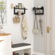 thumbnail image 4 of Perchero de pared Evermagin de madera de pino de 74 cm con 11 ganchos, 4 of 6