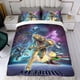 thumbnail image 4 of Metroid Miedo Conjunto de sábanas temático, trío de piezas, cómodo y amigable con la piel, diseño único, regalo de decoración para el hogar para familiares, amigos y fans,135cm *200cm, 4 of 6