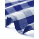 thumbnail image 5 of Vestidos de Gingham de Talla Grande para Mujeres de Agnes Orinda, Cuadros de los Años 50, Cuello Redondo, Manga con Volantes, Vestido Babydoll de Verano Casual Midi con Bolsillo 4X Azul Real, 5 of 6