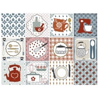 Dekofix - Azulejo Autoadhesivo Transparentes 15X15 Kitchen