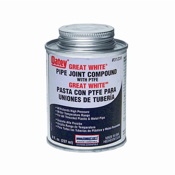 Compuesto para juntas de tuberías Oatey Great White, 473 ml