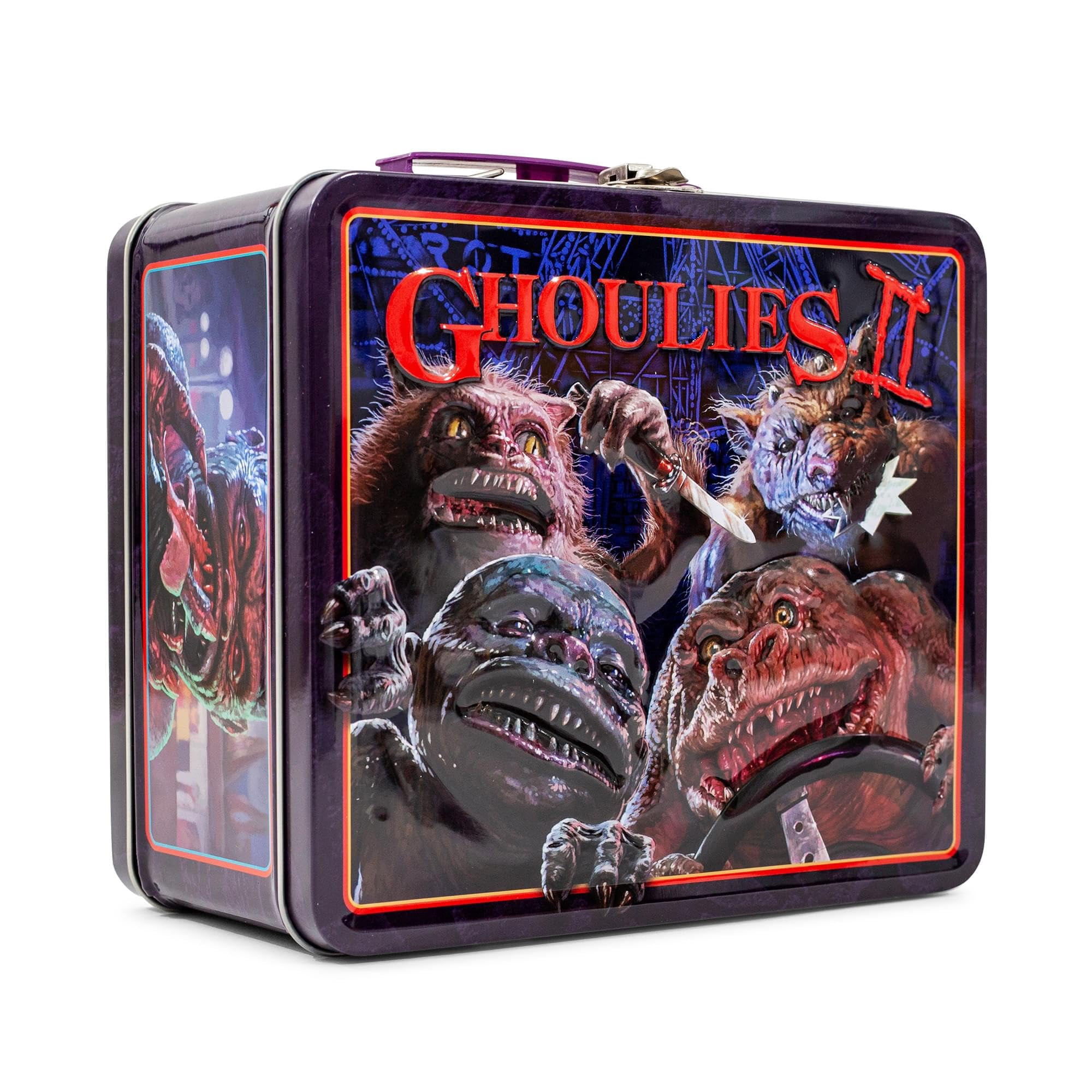 Toynk Toys - Lonchera Toynk Ghoulies Ii, Organizador De Latas De Metal De Estilo Retro