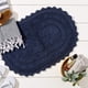 thumbnail image 4 of Alfombra de baño DII Crochet Collection reversible, grande, ovalada, azul, 4 of 8