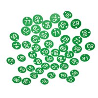 Ioensy - 100X Número De Etiqueta De Número Portátil 1-100 Para Llaves De Dormitorio De Almacén De Hotel Verde