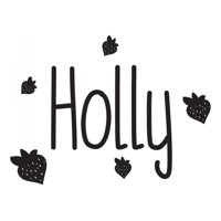 Rienda Libre Graphics - Decomural Personalised Name Strawberry Fruit Ws-44261