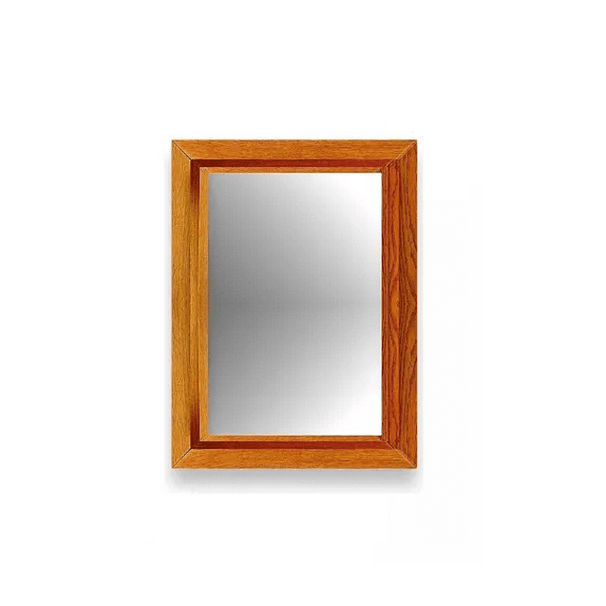 Genérico - Espejo De Pared Decorativo Diseño Madera Color Marco Marrón Oscuro