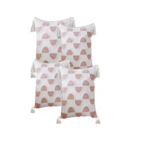 Genérico - Set De 4 Fundas De Cojin Tufting 45X45 Cm Blanco 12
