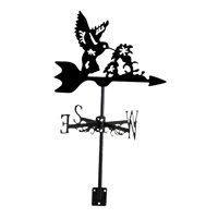 Magideal - Veleta De Metal Para Pájaros, Indicador De Dirección Del Viento De Animales, Veleta Para Patio, Césped, Decoración De Jardín, Decoración Al Aire Libre