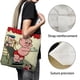 thumbnail image 3 of The Porky Pig Show Bolso de tela con estampado de lienzo para mujer, bolsa de compras reutilizable y estética, con cremallera interior, regalo para mujer,38*45cm., 3 of 6