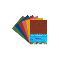 Hand - Pack 60 Hojas Cartón Microcorrugado Glitter 25X35 Cms Colores - Ps