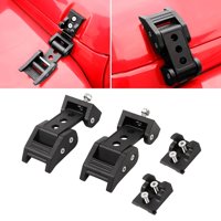 Xusx111 - Para Wrangler Hood Latch Lock Catch, Latches De Capucha De Aluminio Para Jeep Wrangler Negro Accesorios Exteriores 1Pcs