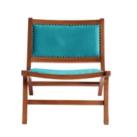 Latam Home - Sitial Hannover Tela Velvet Turquesa