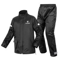 Traje Impermeable Para Moto Y Ciclismo Motowolf 0401 - Negro - Talla L
