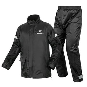Traje Impermeable Para Moto Y Ciclismo Motowolf 0401 - Negro - Talla Xl