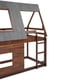 thumbnail image 5 of Cama doble de madera con techo, escalera y deslizador, 5 of 6