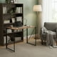 thumbnail image 4 of Mesa Escritorio Plegable de Metal y Madera Roble Oscuro 100x50x75 cm, 4 of 4