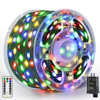 Luces Navideñas Ollny 1000 Led, 100 M, Ip67, Impermeables Con Mando A Distancia
