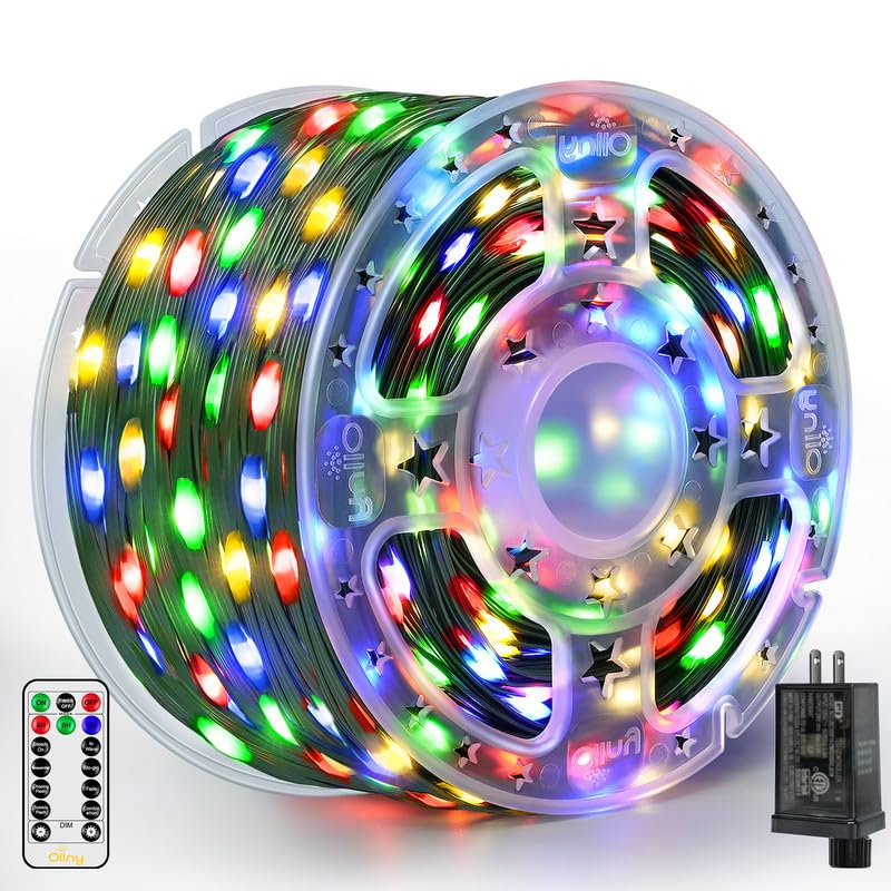 Luces Navideñas Ollny 1000 Led, 100 M, Ip67, Impermeables Con Mando A Distancia