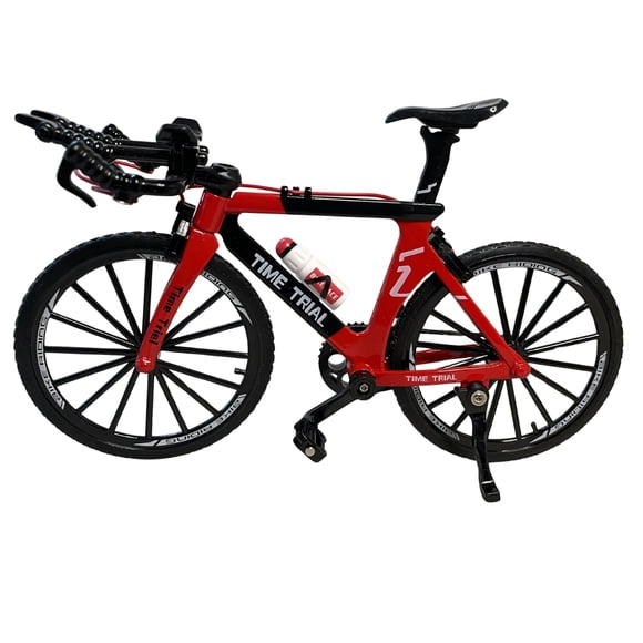 Bicicleta ruta escala 1:8 roja, coleccionable