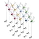 thumbnail image 1 of 8 clips libélula repelente insectos 3D artificial sombrero multicolor impermeable exterior, 1 of 7