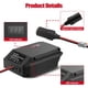 thumbnail image 4 of Convertidor Reductor de 20V a 12V para Ein*HELD Adaptador de Rueda de Potencia de Batería de Ion de Litio de 18V, Adaptador Transformador Reductor de Voltaje con Encendedor de Cigarrillos, Regulad..., 4 of 5