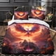 thumbnail image 3 of Juego de funda nórdica Flame Bird de 3 piezas, de una sola cara, para niños, adolescentes y adultos. Juego de ropa de cama de microfibra suave con cierre de cremallera. Doble cara., 3 of 3