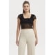 thumbnail image 1 of Polera Mujer Encaje Con Lazo Negro, 1 of 4