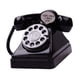 thumbnail image 5 of Teléfono Retro Hucha Teléfono Caja de Ahorro de Dinero Escultura Decoración de Mesa Dial Teléfono Tarro de Ahorro de Dinero para Dormitorio Estante de Negro, 5 of 5