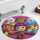 thumbnail image 5 of Beat Bugs Alfombra Redonda de Felpa Coral, Antideslizante, No Desprende Pelusas, Lavable y Duradera para Salón, Dormitorio y Habitación de Niños 60cm, 5 of 6