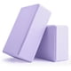 thumbnail image 1 of Bloques de yoga POUYRBA de espuma EVA, 2 piezas, lavanda, 23 x 15 x 7.5 cm, 1 of 7