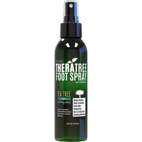 Spray para pies Oleavine TheraTree Tea Tree, olor a zapatos y pies