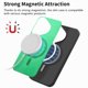 thumbnail image 5 of Magnetic Slim Case for Huawei Pura 70 with Camera Guard & Anti-Scratch Back Green, 5 of 6