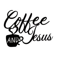 Bothyi - Letrero De Café De Metal, Esculturas De Pared, Colgante De Pared Para El Hogar, Letrero De Arte, Café, Jesús