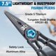 thumbnail image 3 of Alicates de pesca FLISSA 19 cm azul con bloqueo de seguridad, 3 of 9