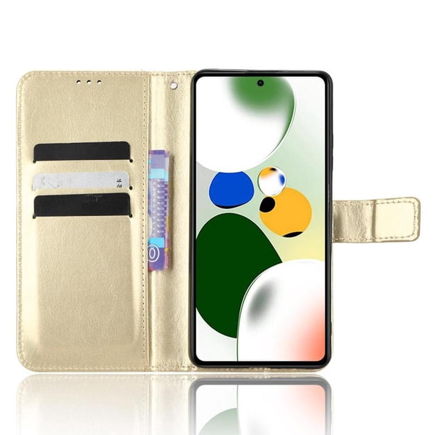 Funda tipo libro para Xiaomi Poco X5 Pro 5G, cartera todo‑en‑uno, funda multifuncional con tarjetero y correa de muñeca desmontable