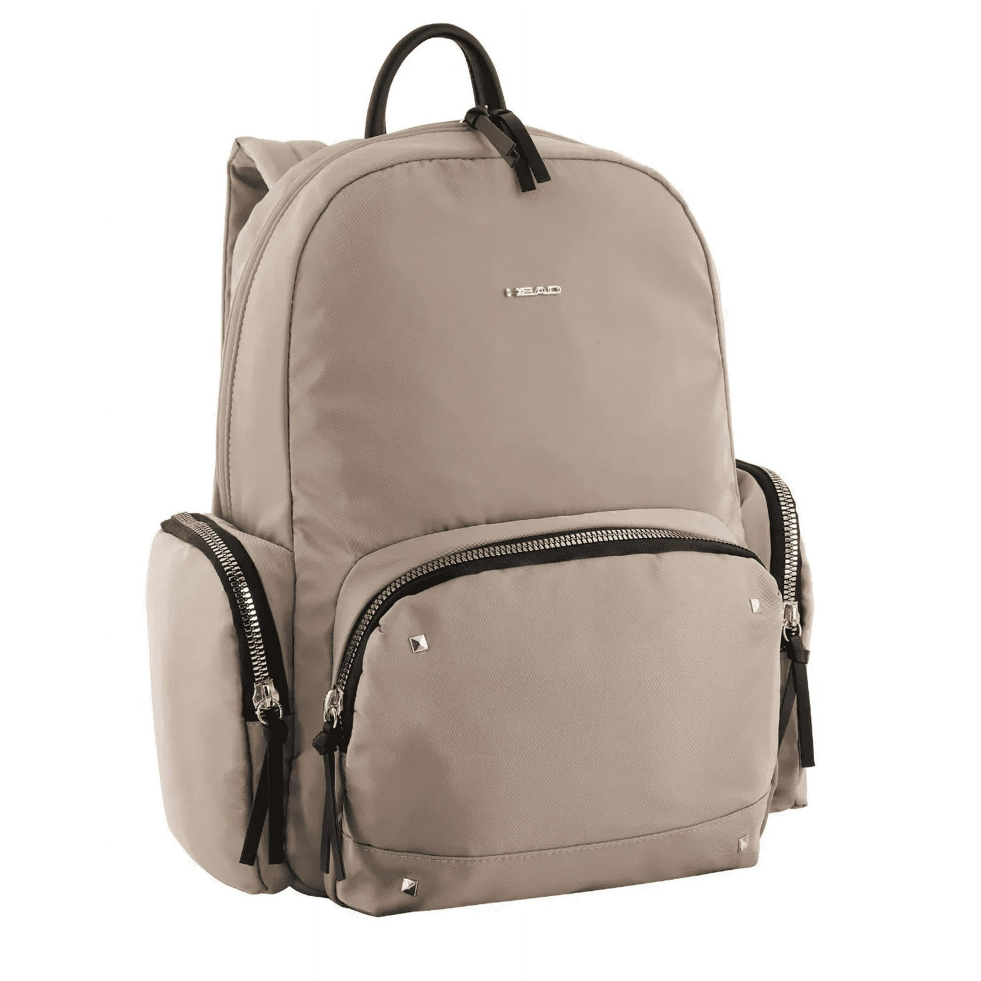 Mochila Gold Ejecutiva Tachas Beige Mujer Head