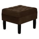 thumbnail image 2 of Pouf Wood 1c Felpa 00 Chocolate, 2 of 4