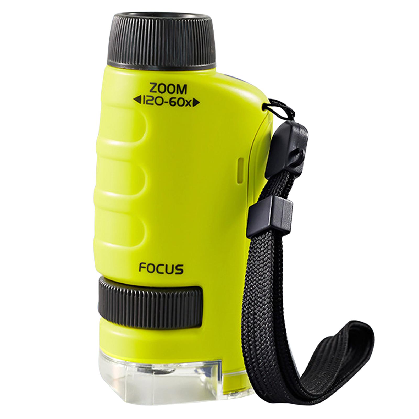 Bothyi - Kids Science Microscope Toy Kit 60X-120X Tallo Juguete Educativo Para Niños Verde