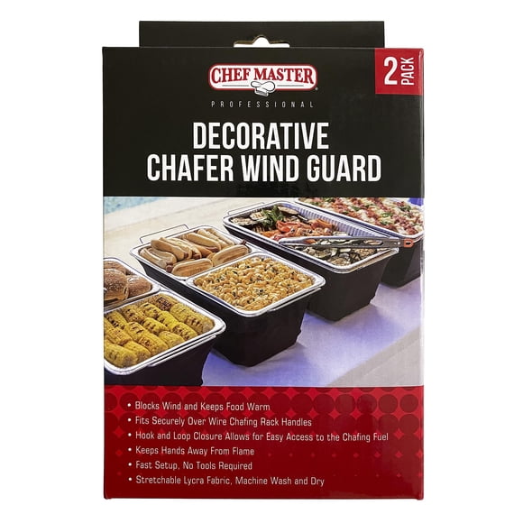 Funda portaplatos Chafer Wind Guard, paquete de 2 unidades, Chef Master 90081
