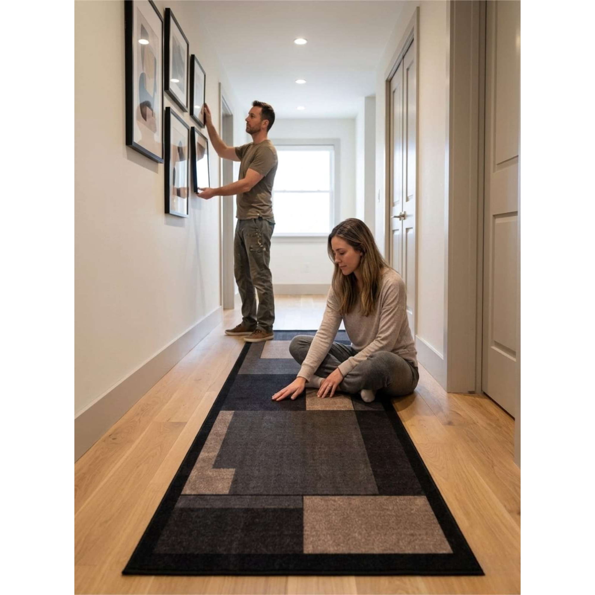 Todo Para El Hogar - Alfombra De Pasillo Antideslizante 60x180 Suave Lavable