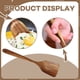 thumbnail image 3 of Espátula de madera maciza con barniz de teca, para cocinar, saltear, sopa, cuchara de madera, juego de espátula de madera, 3 of 6