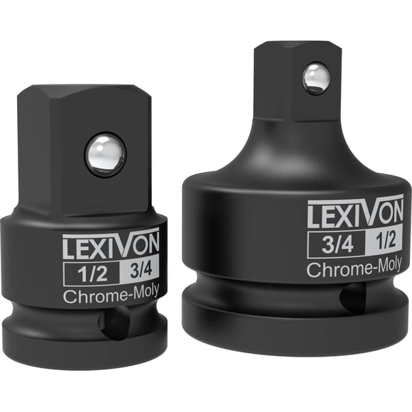 Juego de adaptadores para dados LEXIVON LX-403 de 1/2" a 3/4" de cromo-molibdeno